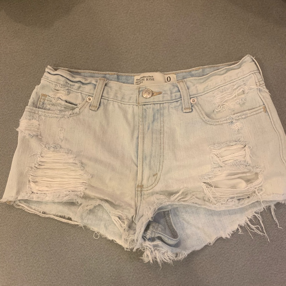 Abercrombie High Rise Jean Shorts